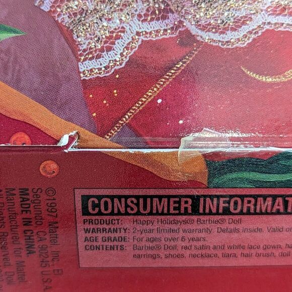 Barbie 1997 Happy Holidays Special Edit NIB Vintage 90s Vintage Collector Doll - Picture 16 of 16